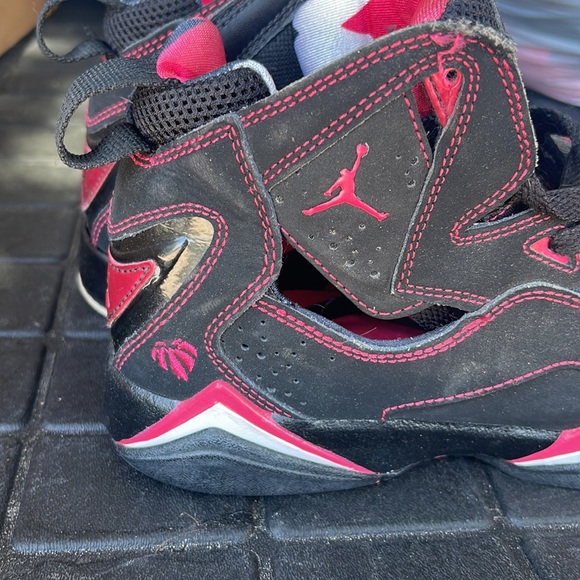 Nike Air Jordan True flight Coral Pink GS Valentines Day sneakers shoes size 5Y - Picture 2 of 5